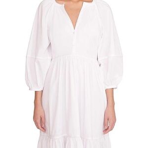 STAUD Demi White Maxi Dress